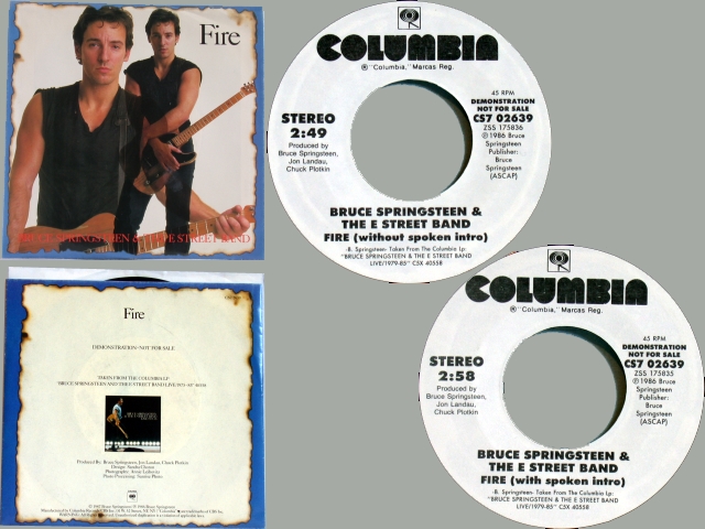 Bruce Springsteen - FIRE (INTRO / NO INTRO)